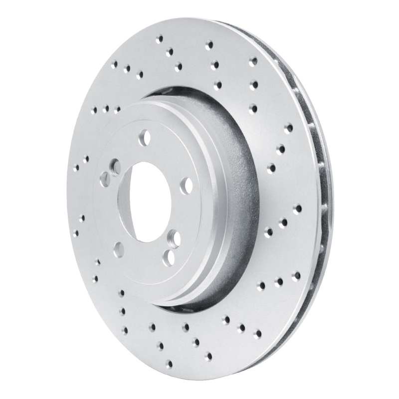 BMW 1 Series M Brake Rotor (1) - Right Rear - R1 Concepts - GEOSPEC Coated Rotor - Drilled - `08-`13